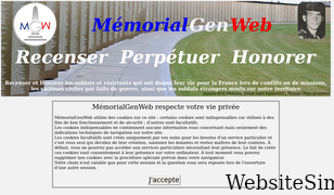 memorialgenweb.org Screenshot