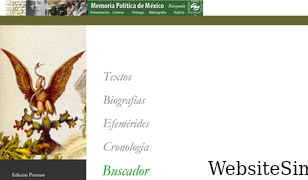 memoriapoliticademexico.org Screenshot