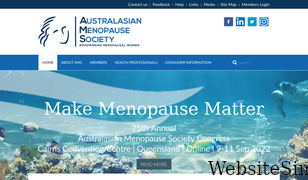 menopause.org.au Screenshot