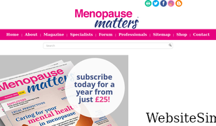 menopausematters.co.uk Screenshot