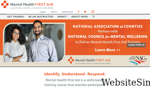 mentalhealthfirstaid.org Screenshot