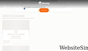 menulog.co.nz Screenshot