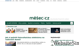 mesec.cz Screenshot