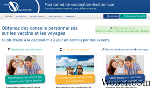 mesvaccins.net Screenshot