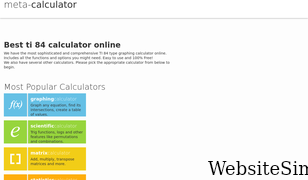 meta-calculator.com Screenshot
