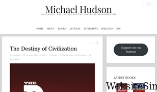 michael-hudson.com Screenshot