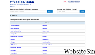 micodigopostal.org Screenshot