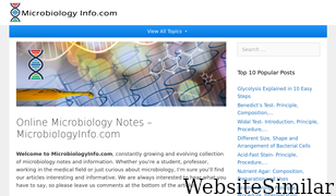 microbiologyinfo.com Screenshot