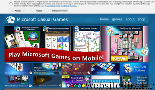 microsoftcasualgames.com Screenshot