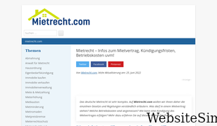 mietrecht.com Screenshot