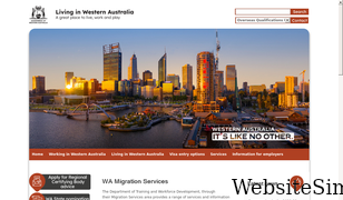 migration.wa.gov.au Screenshot