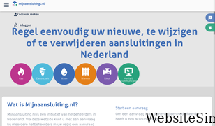 mijnaansluiting.nl Screenshot