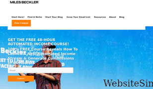 milesbeckler.com Screenshot