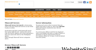 minecraft-server-list.com Screenshot