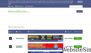 minecraftservers.org Screenshot