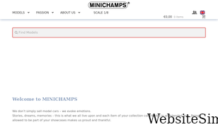 minichamps.de Screenshot