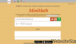 minimath.net Screenshot