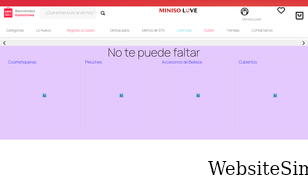 miniso.com.mx Screenshot