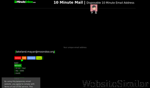 minuteinbox.com Screenshot