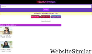 mirchistatus.com Screenshot