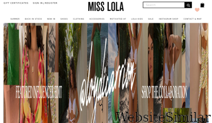 misslola.com Screenshot