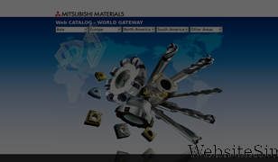 mitsubishicarbide.net Screenshot