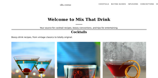 mixthatdrink.com Screenshot