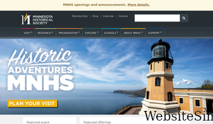 mnhs.org Screenshot