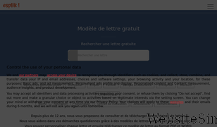 modele-lettre-gratuit.com Screenshot