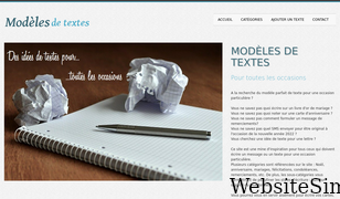 modele-texte.fr Screenshot