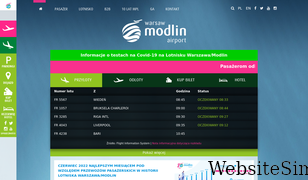 modlinairport.pl Screenshot