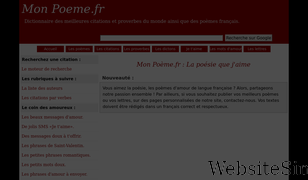 mon-poeme.fr Screenshot