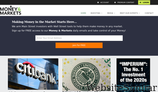 moneyandmarkets.com Screenshot