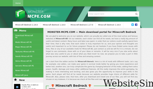 monster-mcpe.com Screenshot