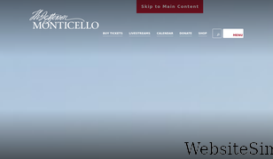 monticello.org Screenshot
