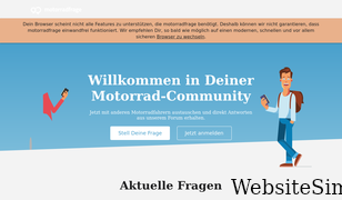 motorradfrage.net Screenshot