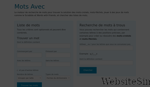 motsavec.fr Screenshot