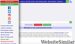 moviemistakes.com Screenshot