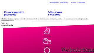 movistararena.com.ar Screenshot