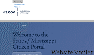 ms.gov Screenshot