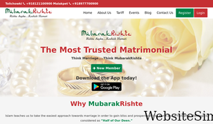 mubarakrishte.com Screenshot