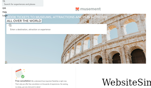 musement.com Screenshot