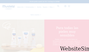 mustela.es Screenshot