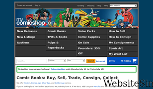 mycomicshop.com Screenshot