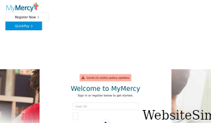 mymercy.net Screenshot