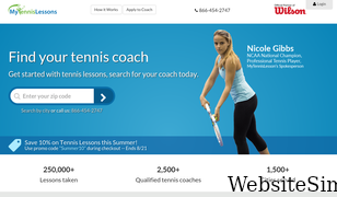 mytennislessons.com Screenshot