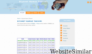 namaztakvimi.com Screenshot