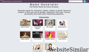 name-generator.org.uk Screenshot
