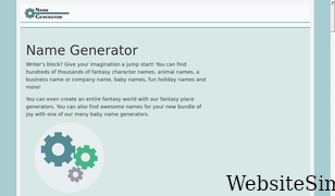 namegenerator.co Screenshot
