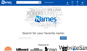 names.org Screenshot